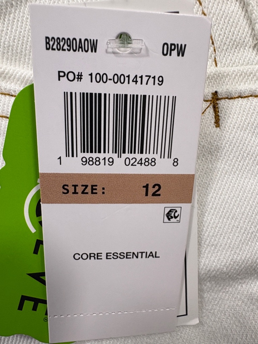 NWT Democracy White AB solution Skyrise Wide Leg Cropped  Jeans - Picture 8 of 9